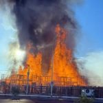 Crews battle huge fire in North Las Vegas; 1 person injured