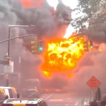 Insane video shows MTA car explode in huge NYC fireball near Wall Street’s Charging Bull